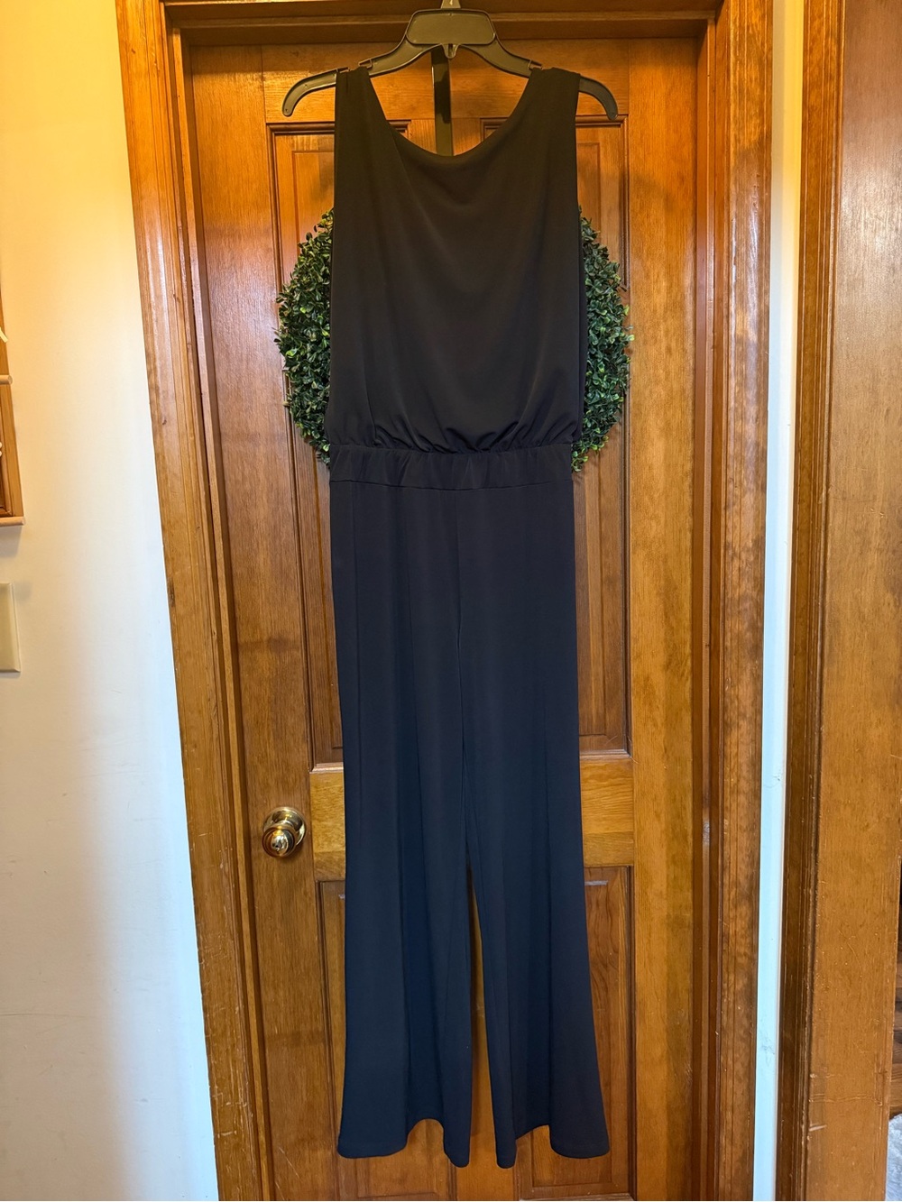 Donna Ricco New York Black Sleeveless Wide-Leg Jumpsuit Size 10